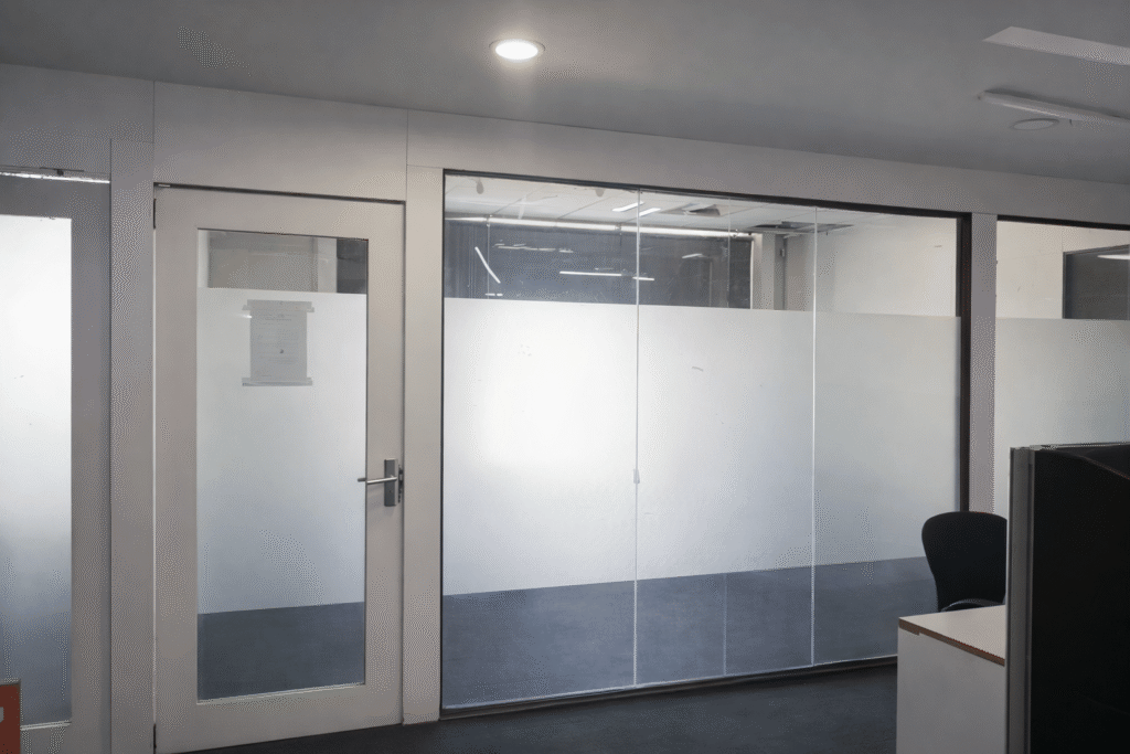 Glass cabin office at Elite Co-Working Indore