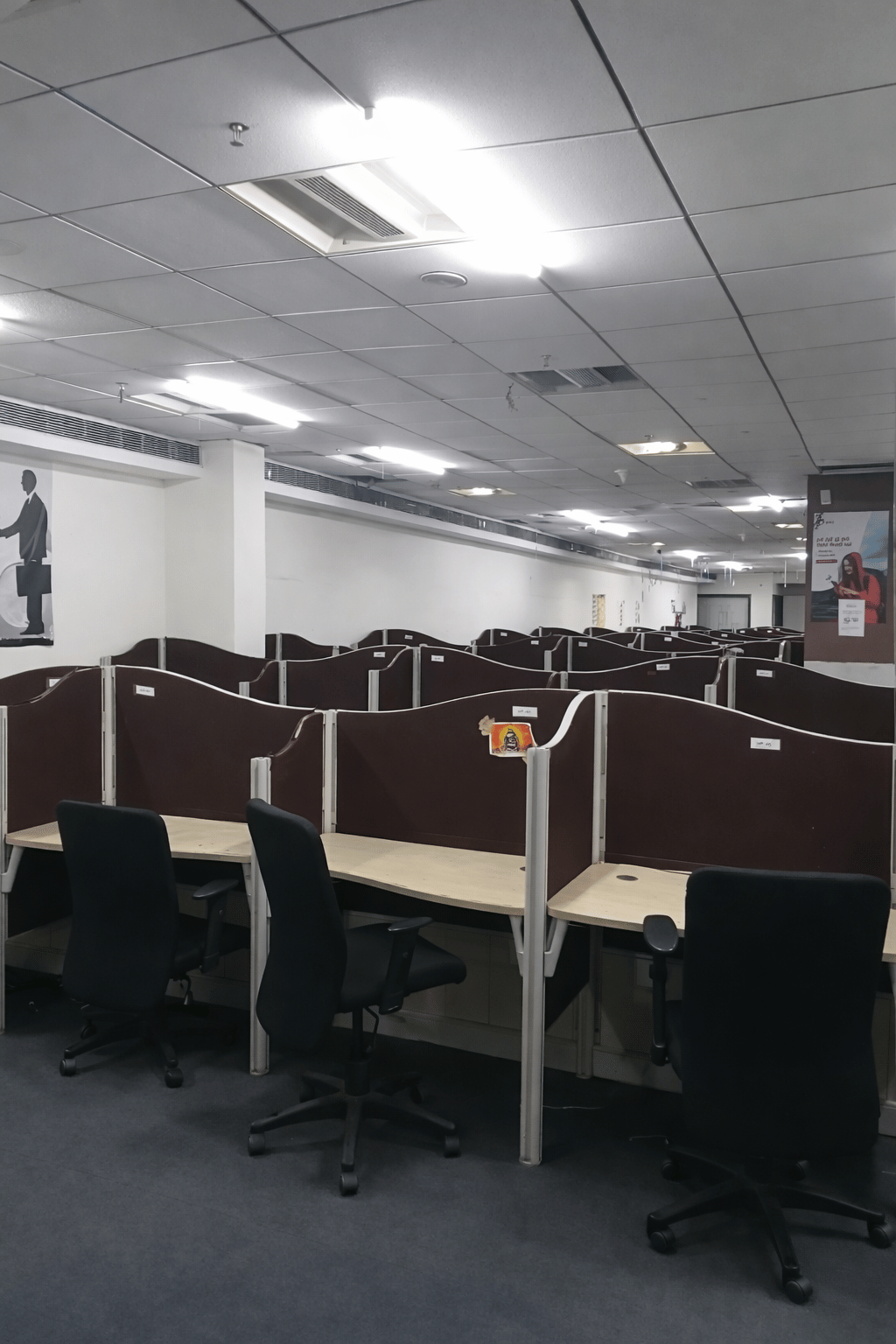 Enterprise cubicle workspace at Elite Co-Working Indore